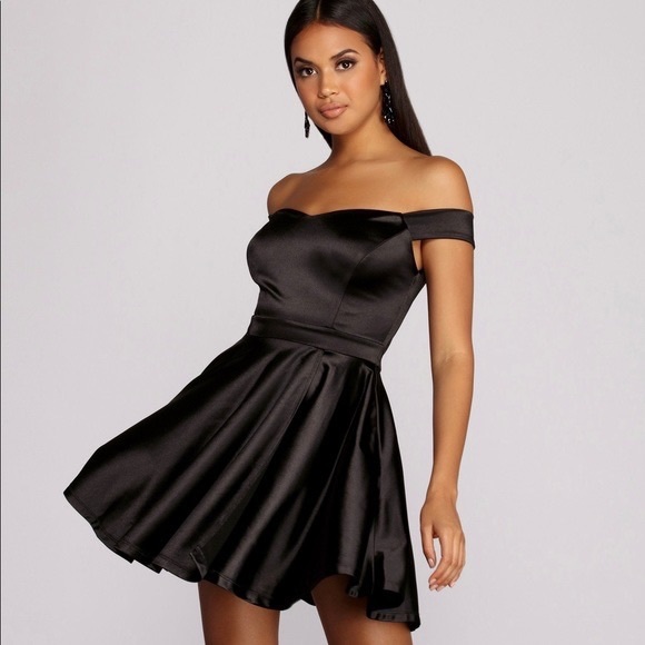 slim fit dress slacks Black Satin Strapless Mini Romper Dress main image 0